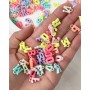 Подвеска  "Буква" из пластика color mix