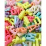 Подвеска  "Буква" из пластика color mix