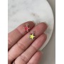 Подвеска "Звездочка", цветная эмаль 10 мм