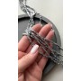 Гематит, бусины на нитях с поперечным отверстием