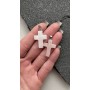 Подвеска "Крест" из натурального кварца