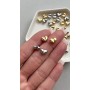 Деоративная бусина "сердце", 7*8мм