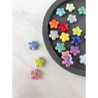 Керамическая бусина "Цветок" Color Mix 18 мм