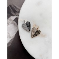 Подвеска "Heart black & white"