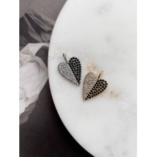 Подвеска "Heart black & white"