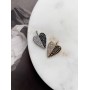 Подвеска "Heart black & white"