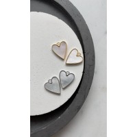 Подвеска "Сердце", натуральный перламутр