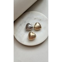 Подвеска "Сердце 3D"  рельефное