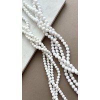 Керамическая бусина круглой формы, глянцевая поверхность
