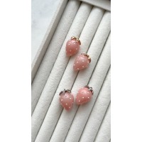 Подвеска "Клубничка" розовая, акрил