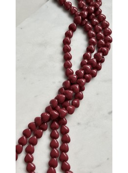 Майорка цветная, бусина в форме сердца