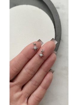 Подвеска "Звезда с кристаллом "