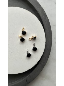 Подвеска "Black Crystal", 7 мм