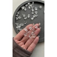 Горный хрусталь, бусины свободной формы, 8*12 мм