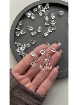 Горный хрусталь, бусины свободной формы, 8*12 мм