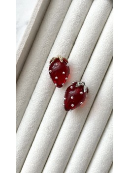 Подвеска "Клубничка" красная