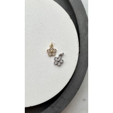 Подвеска "Цветочек " инкрустация цирконами