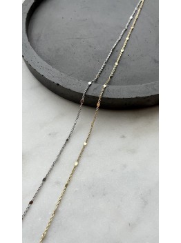 Цепь тонкая с плоскими кружочками