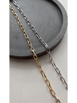 Цепь, плоское овальное звено