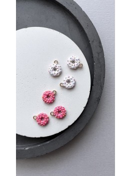 Подвеска "Пончик", цветная эмаль