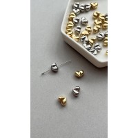 Деоративная бусина "сердце", 7*8мм