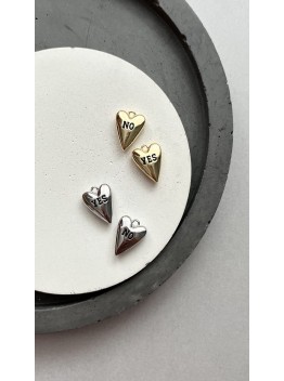 Подвеска сердце в стилистике Tiffany "Yes/No"